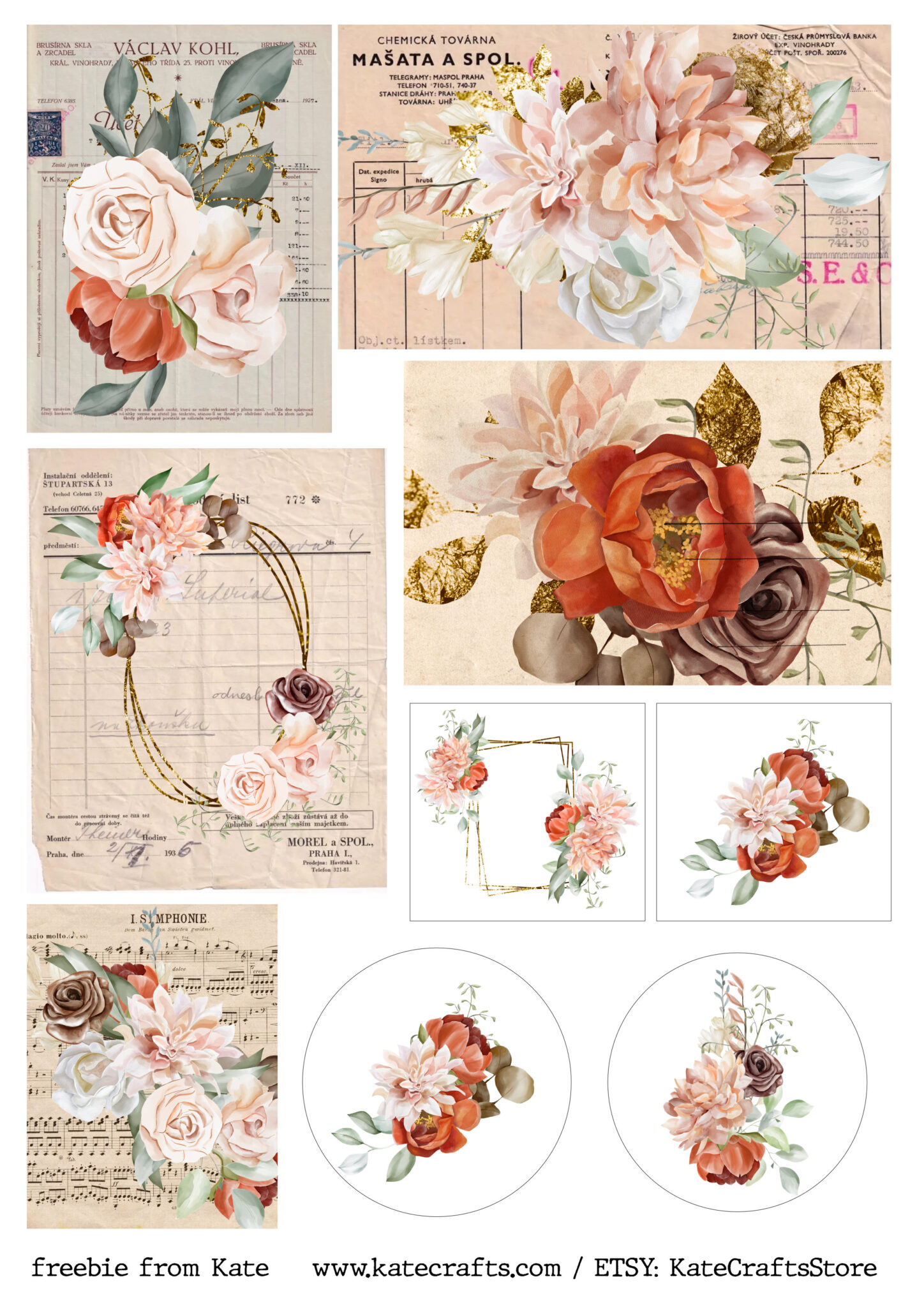 FREEBIES FROM KATE | Kate Crafts